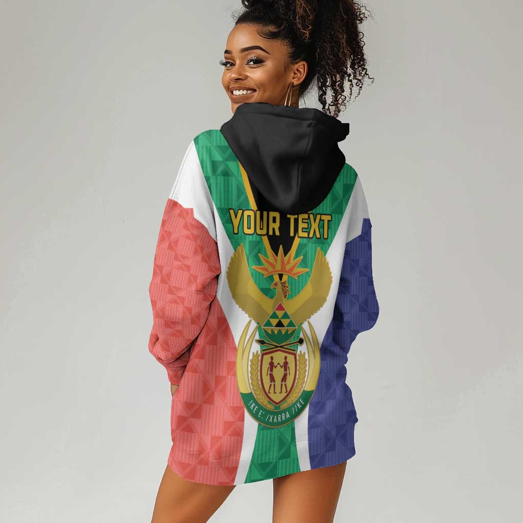 Personalised South Africa Hoodie Dress Coat Of Arms Flag Style LT15