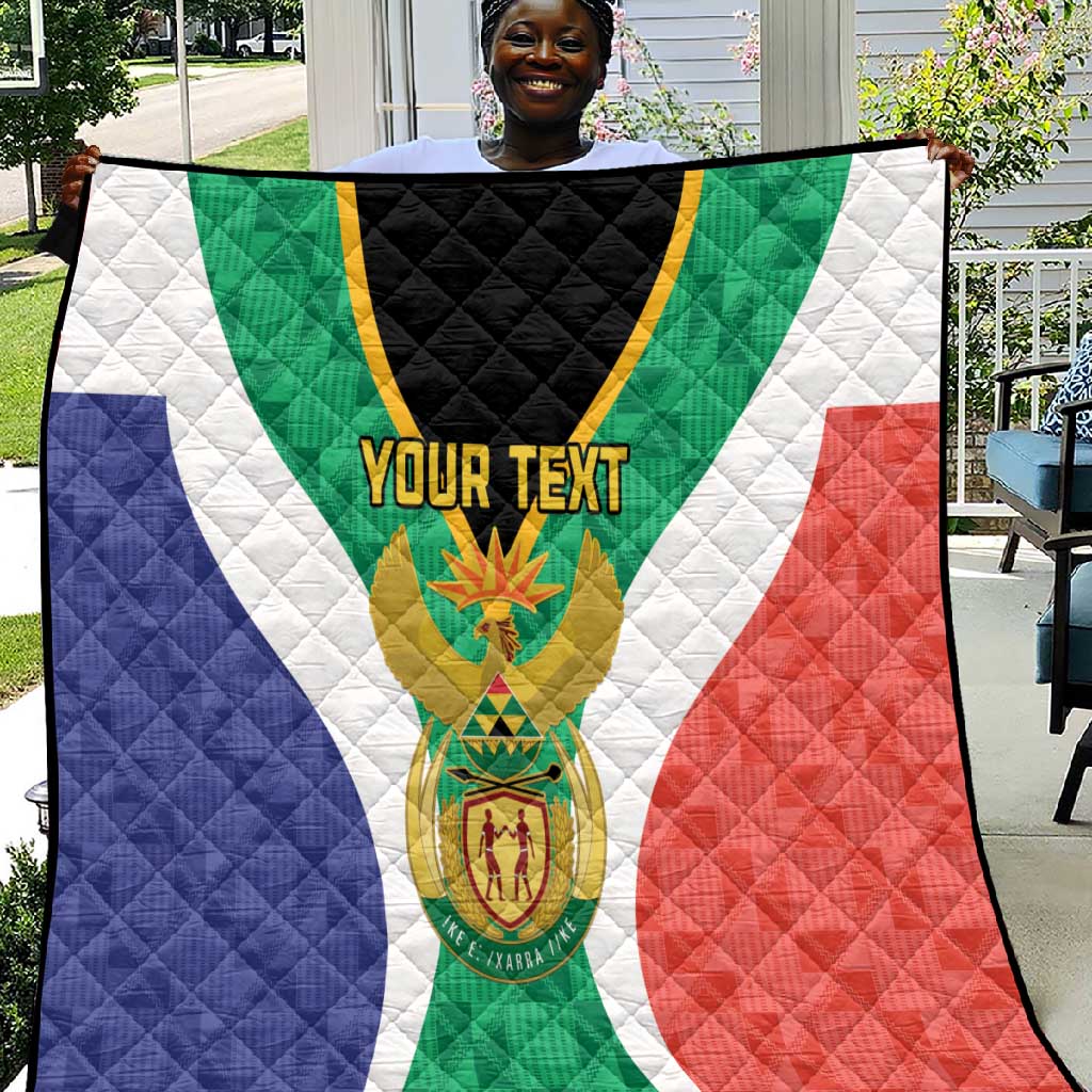 Personalised South Africa Quilt Coat Of Arms Flag Style LT15