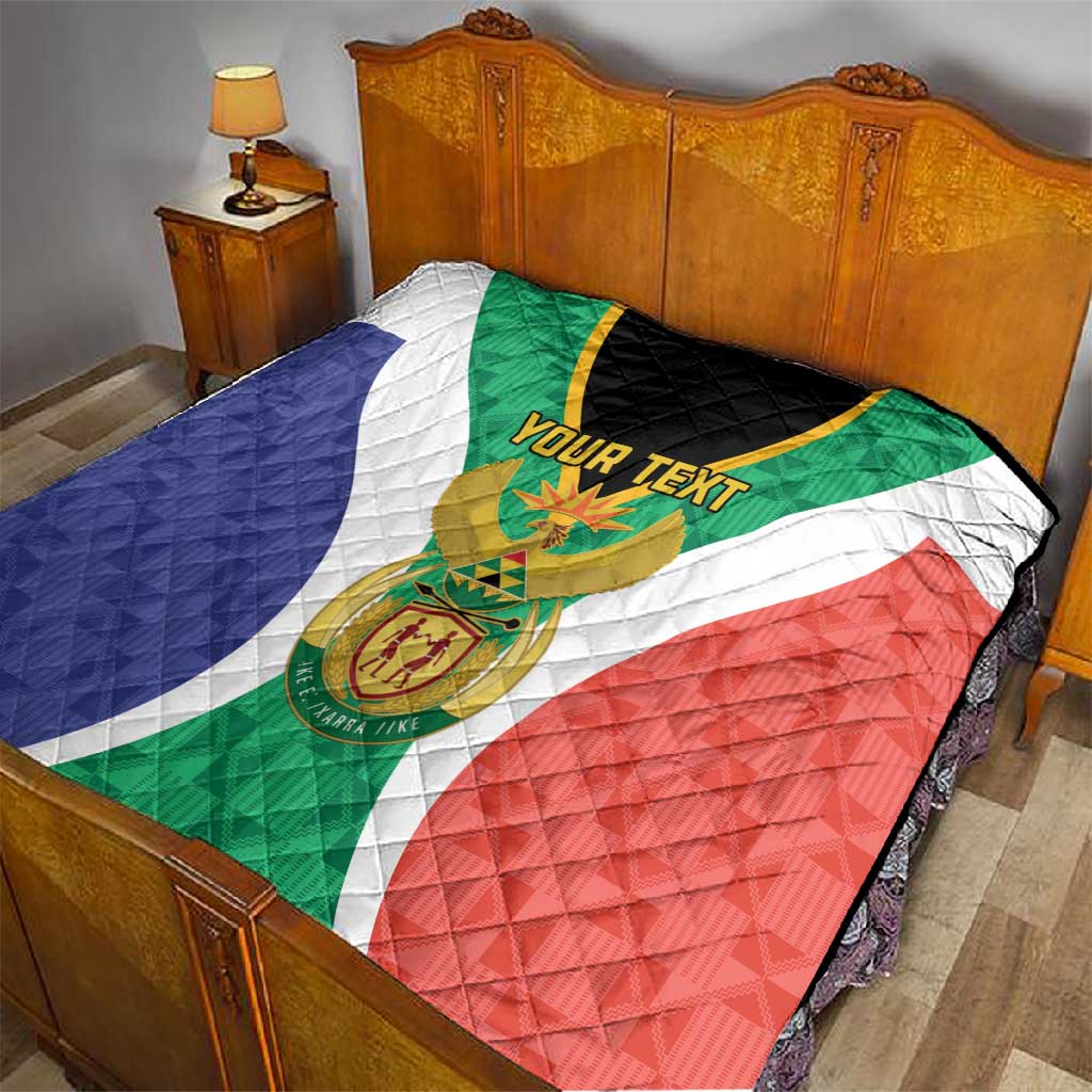 Personalised South Africa Quilt Coat Of Arms Flag Style LT15