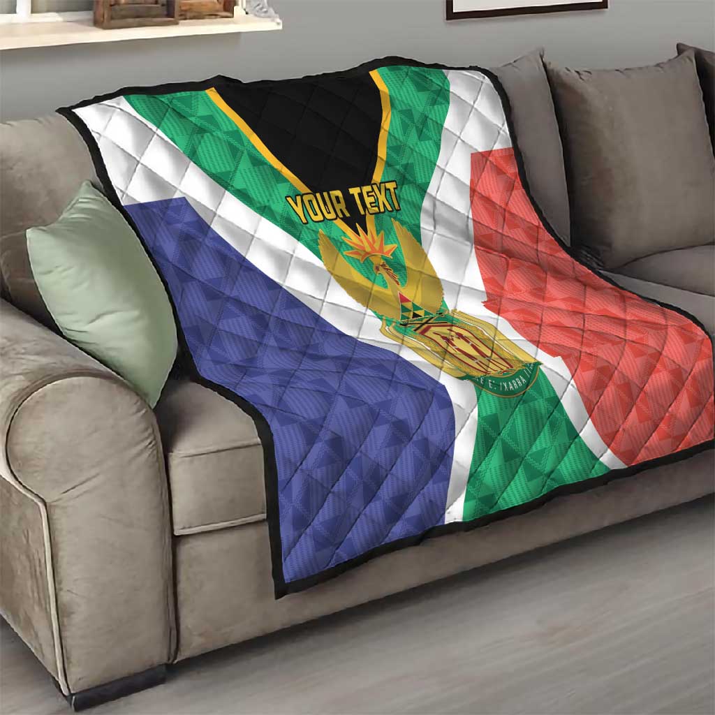 Personalised South Africa Quilt Coat Of Arms Flag Style LT15