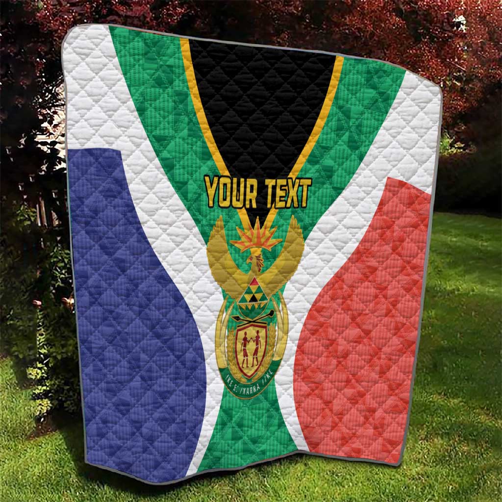 Personalised South Africa Quilt Coat Of Arms Flag Style LT15