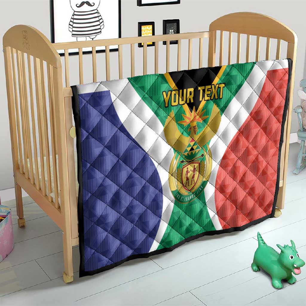 Personalised South Africa Quilt Coat Of Arms Flag Style LT15