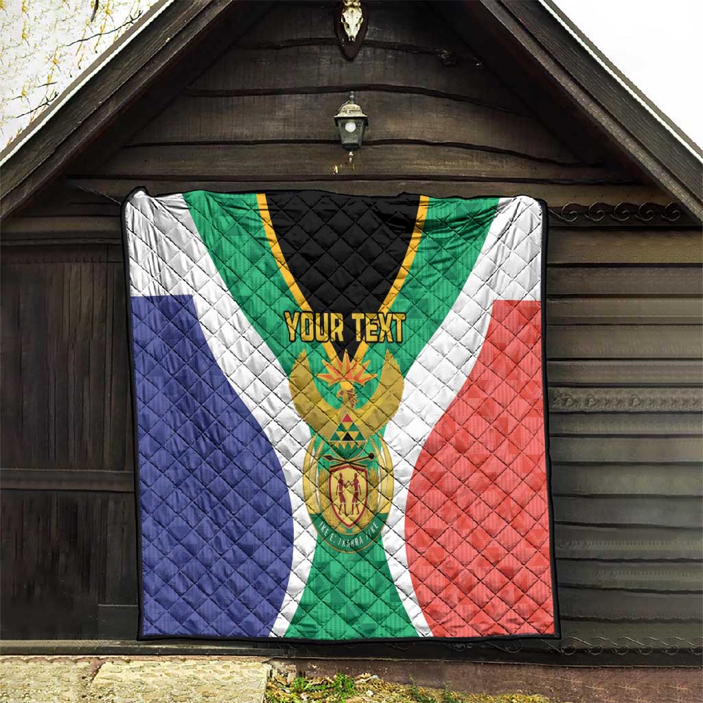 Personalised South Africa Quilt Coat Of Arms Flag Style LT15
