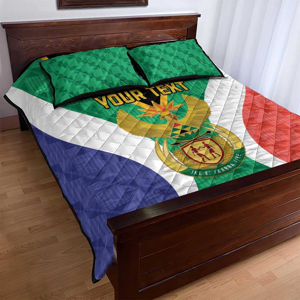 Personalised South Africa Quilt Bed Set Coat Of Arms Flag Style LT15