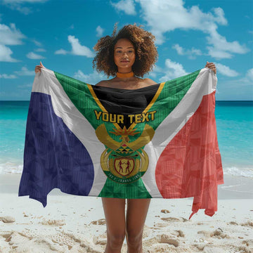 Personalised South Africa Sarong Coat Of Arms Flag Style LT15