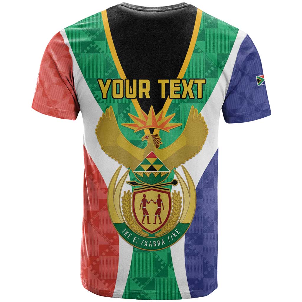 Personalised South Africa T shirt Coat Of Arms Flag Style LT15