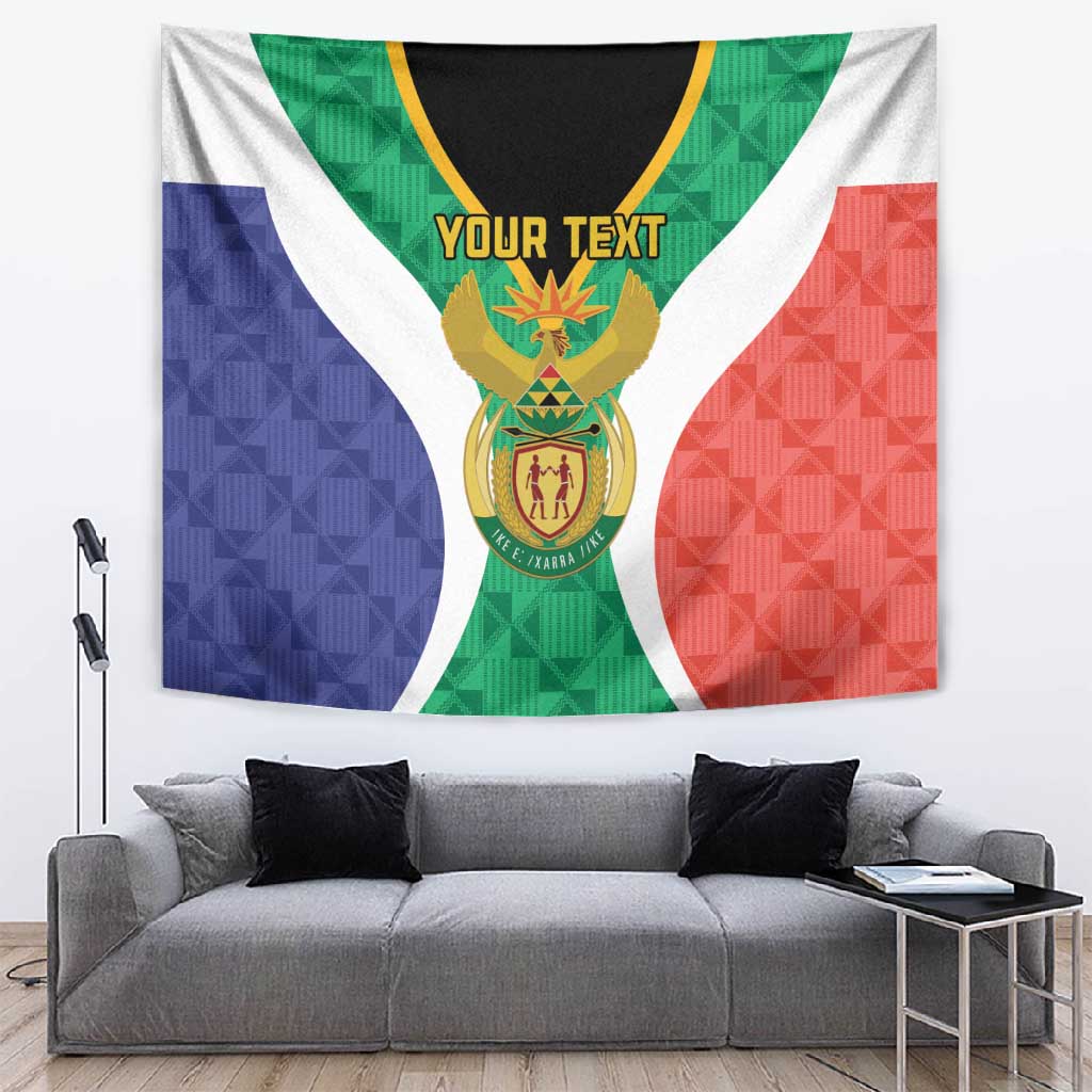 Personalised South Africa Tapestry Coat Of Arms Flag Style LT15