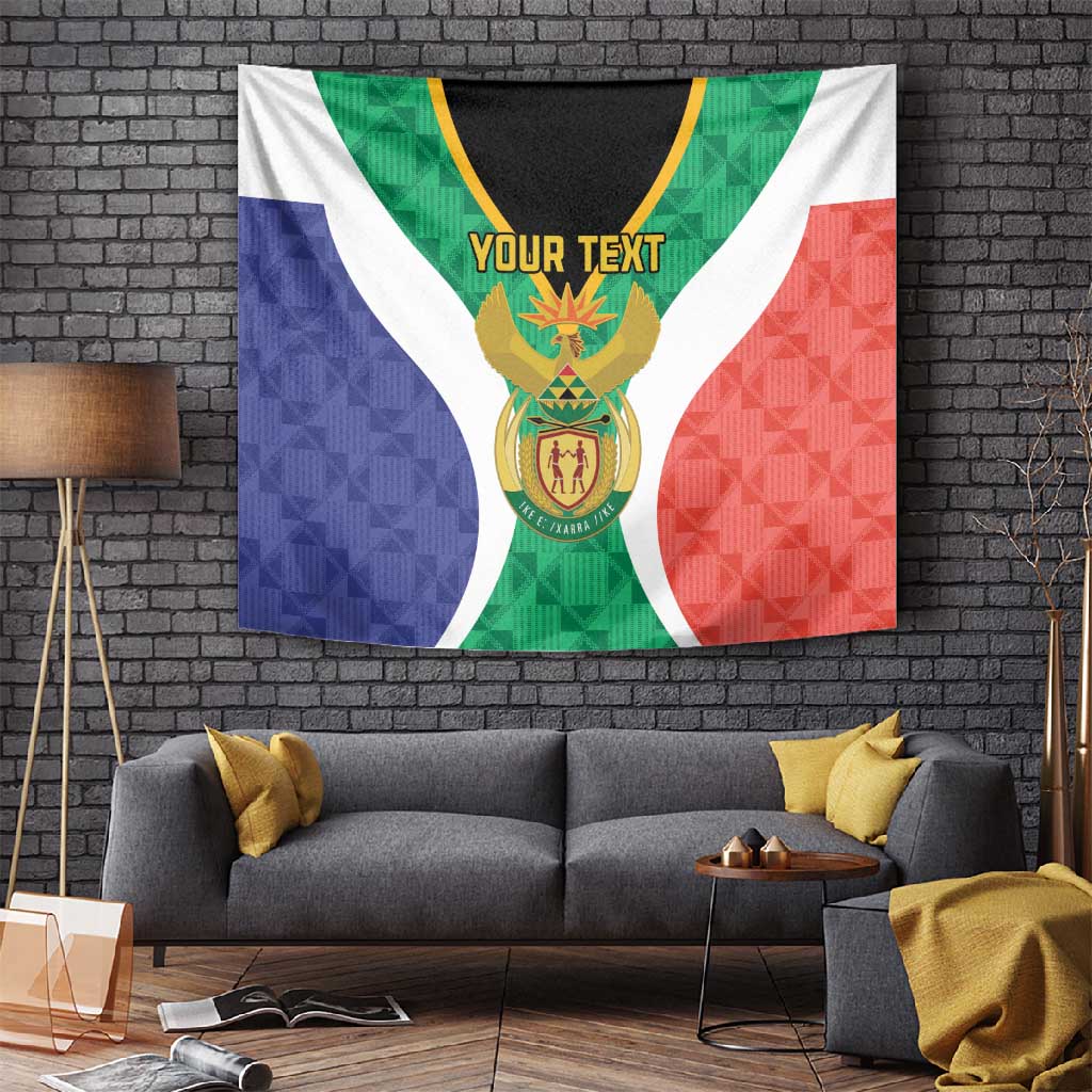 Personalised South Africa Tapestry Coat Of Arms Flag Style LT15