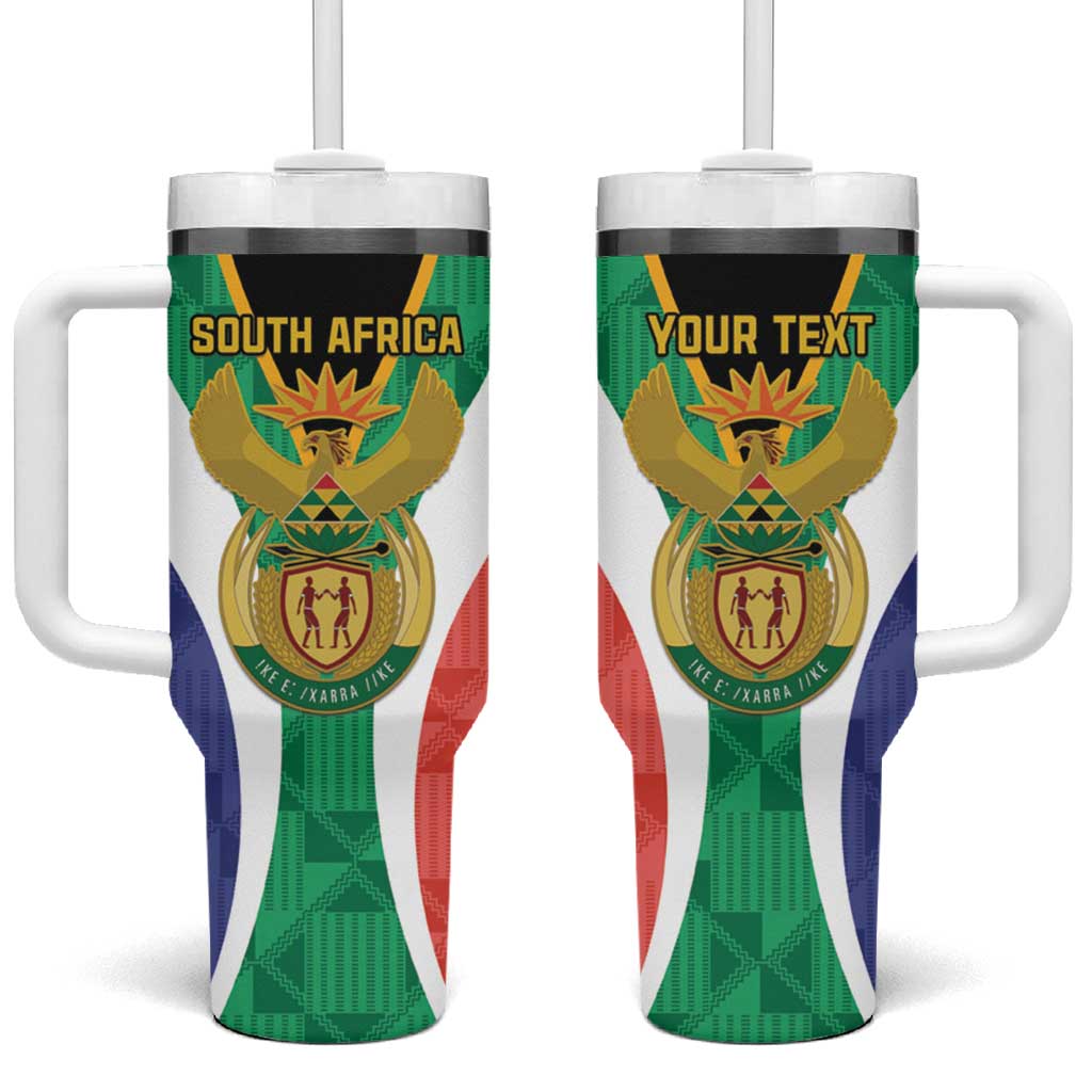 Personalised South Africa Tumbler With Handle Coat Of Arms Flag Style LT15