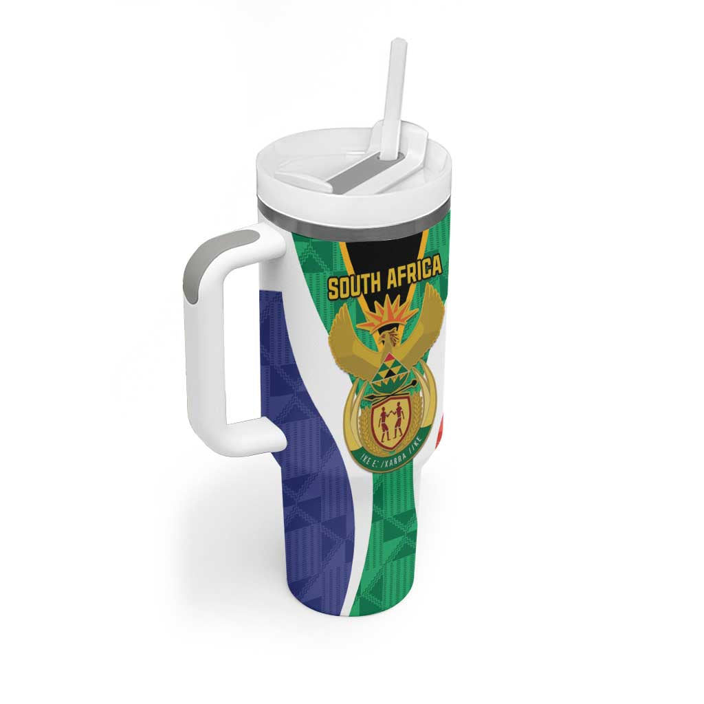 Personalised South Africa Tumbler With Handle Coat Of Arms Flag Style LT15