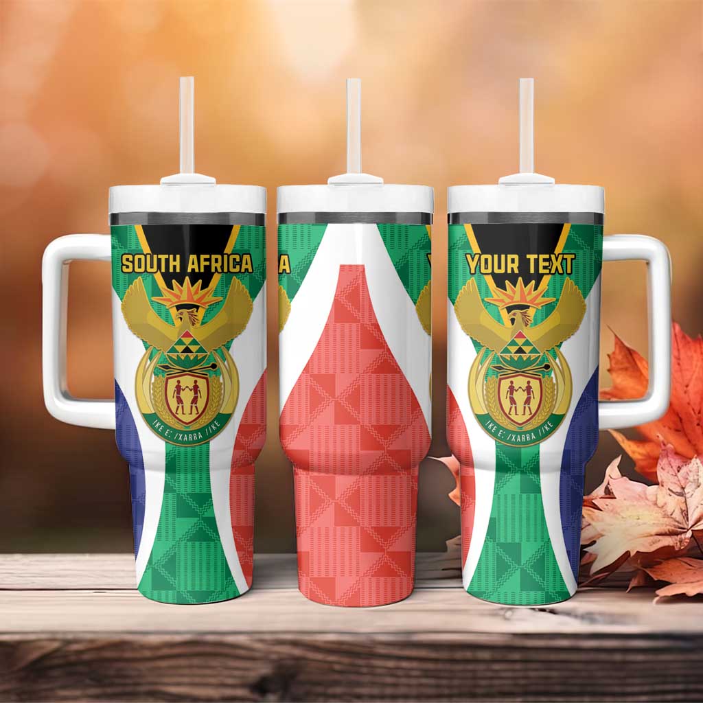 Personalised South Africa Tumbler With Handle Coat Of Arms Flag Style LT15