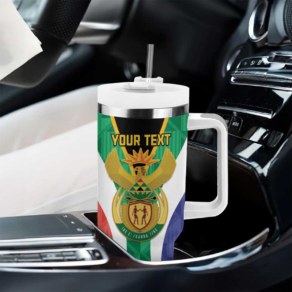 Personalised South Africa Tumbler With Handle Coat Of Arms Flag Style LT15