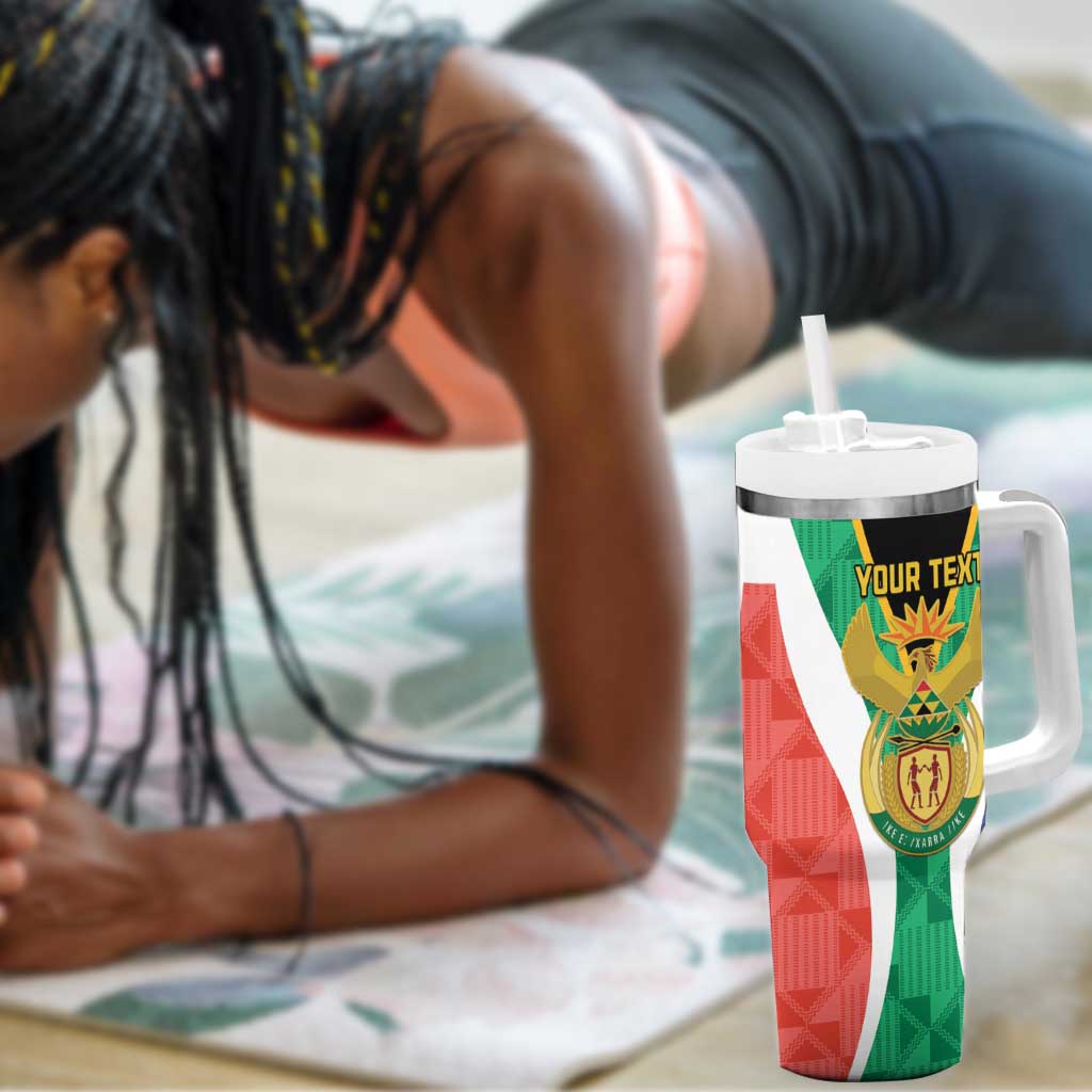 Personalised South Africa Tumbler With Handle Coat Of Arms Flag Style LT15