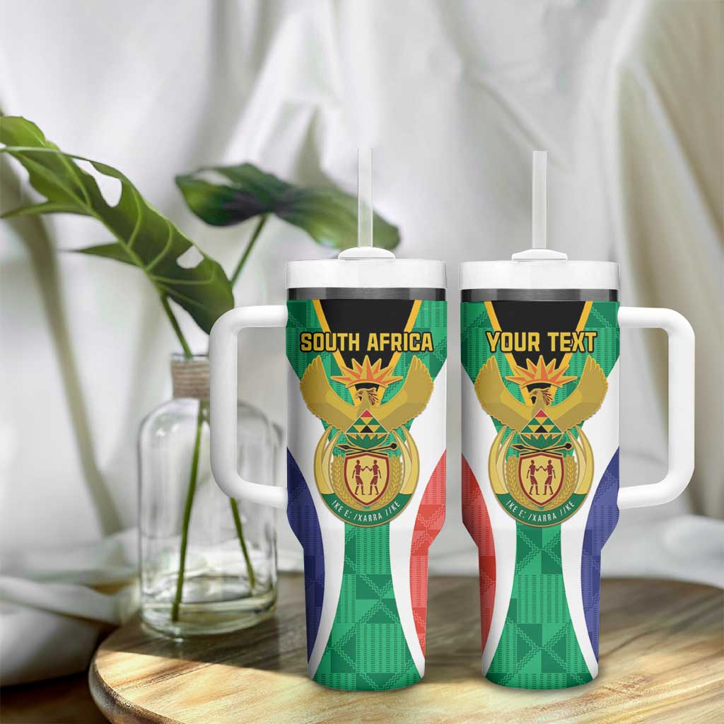 Personalised South Africa Tumbler With Handle Coat Of Arms Flag Style LT15