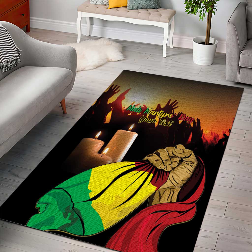 Personalised Proud Mali Martyrs Day In Memory Area Rug LT15