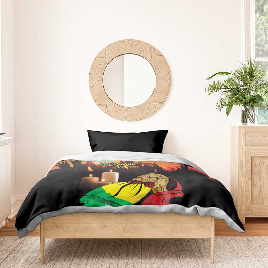 Personalised Proud Mali Martyrs Day In Memory Bedding Set LT15