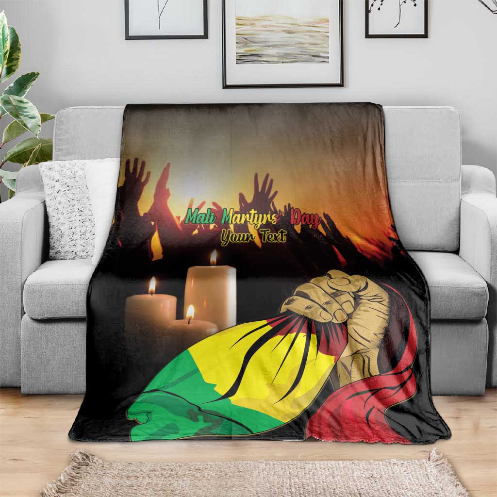 Personalised Proud Mali Martyrs Day In Memory Blanket LT15