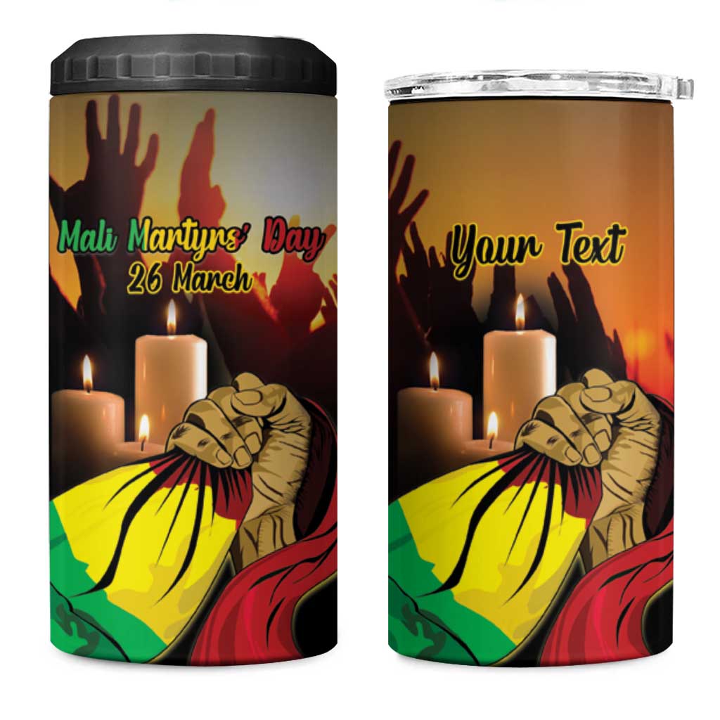 Personalised Proud Mali Martyrs Day In Memory 4 in 1 Can Cooler Tumbler LT15