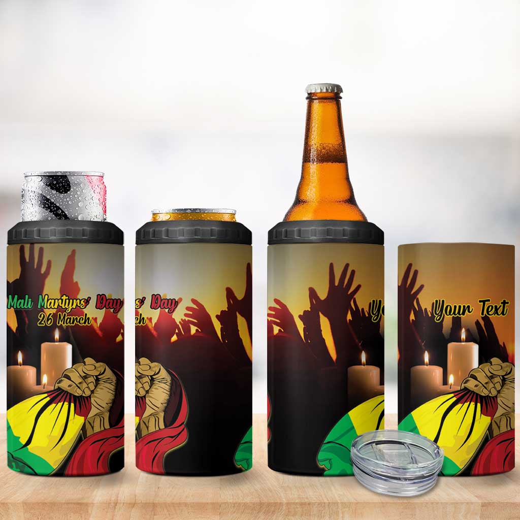Personalised Proud Mali Martyrs Day In Memory 4 in 1 Can Cooler Tumbler LT15