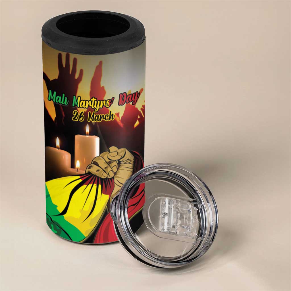 Personalised Proud Mali Martyrs Day In Memory 4 in 1 Can Cooler Tumbler LT15