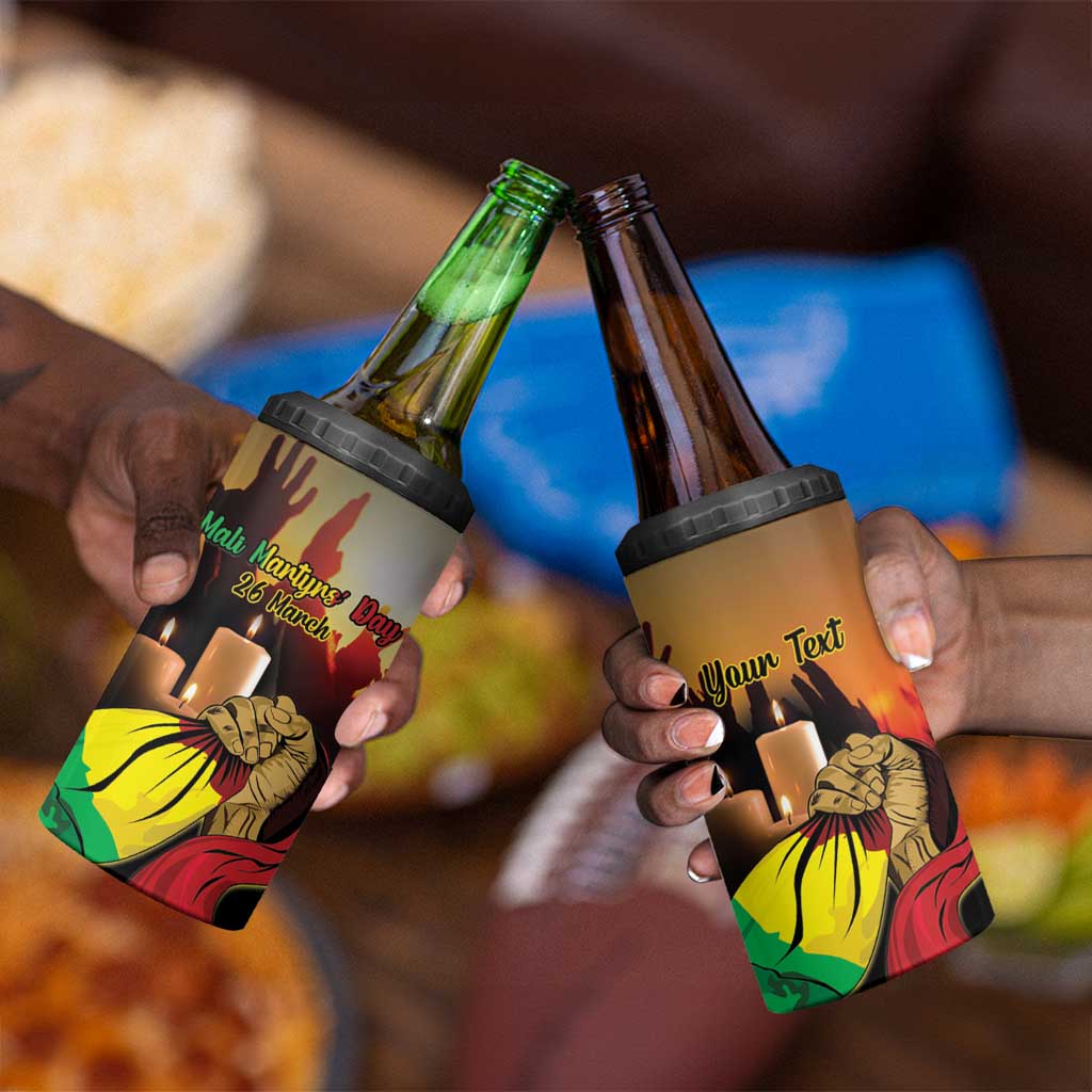 Personalised Proud Mali Martyrs Day In Memory 4 in 1 Can Cooler Tumbler LT15