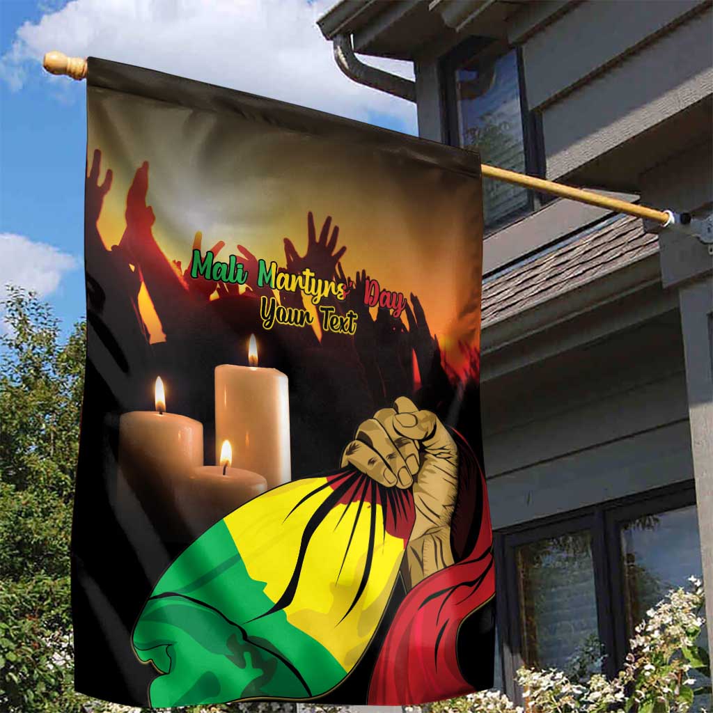 Personalised Proud Mali Martyrs Day In Memory Garden Flag LT15