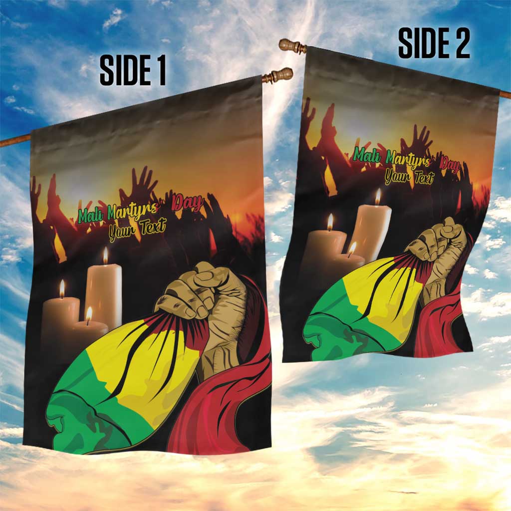 Personalised Proud Mali Martyrs Day In Memory Garden Flag LT15