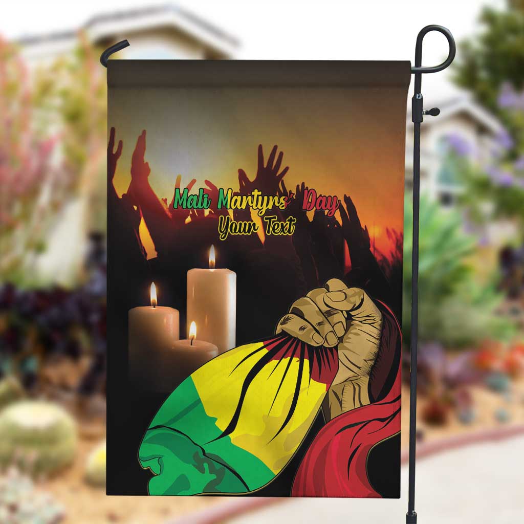 Personalised Proud Mali Martyrs Day In Memory Garden Flag LT15