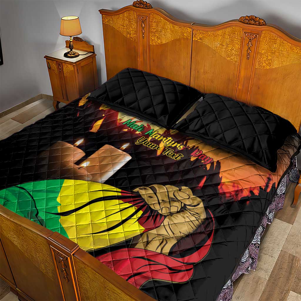 Personalised Proud Mali Martyrs Day In Memory Quilt Bed Set LT15