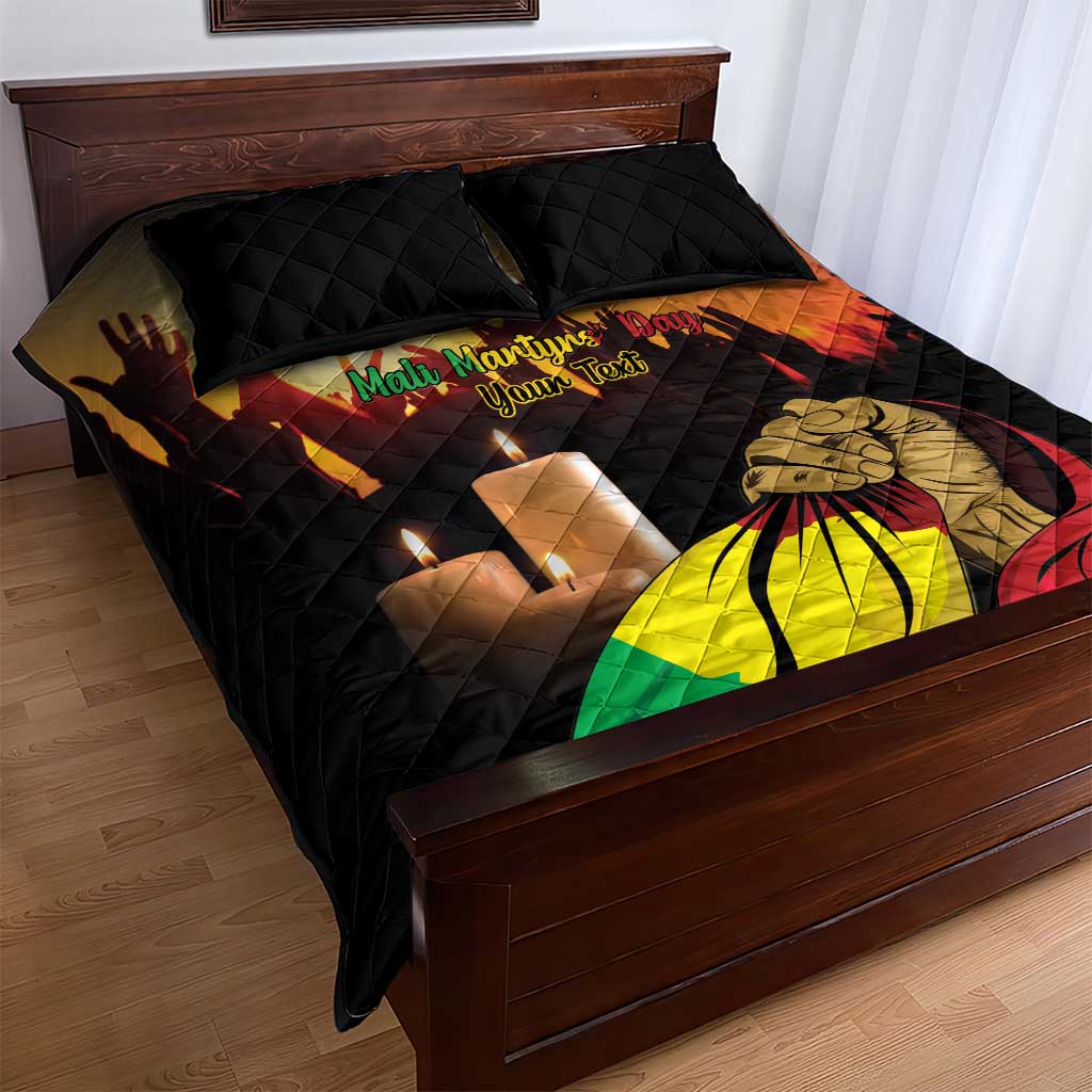 Personalised Proud Mali Martyrs Day In Memory Quilt Bed Set LT15