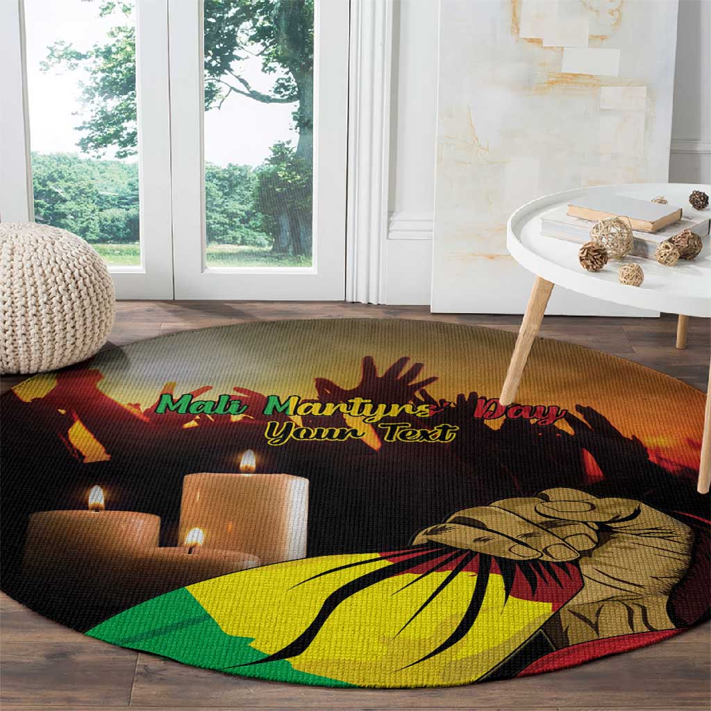 Personalised Proud Mali Martyrs Day In Memory Round Carpet LT15