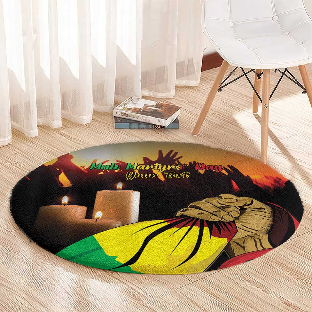 Personalised Proud Mali Martyrs Day In Memory Round Carpet LT15