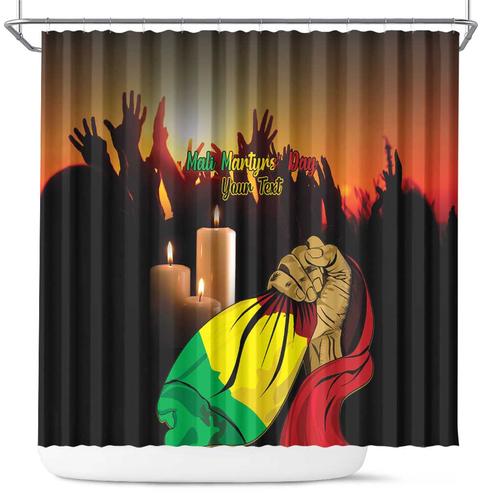 Personalised Mali Martyrs Day Shower Curtain 26 March LT15