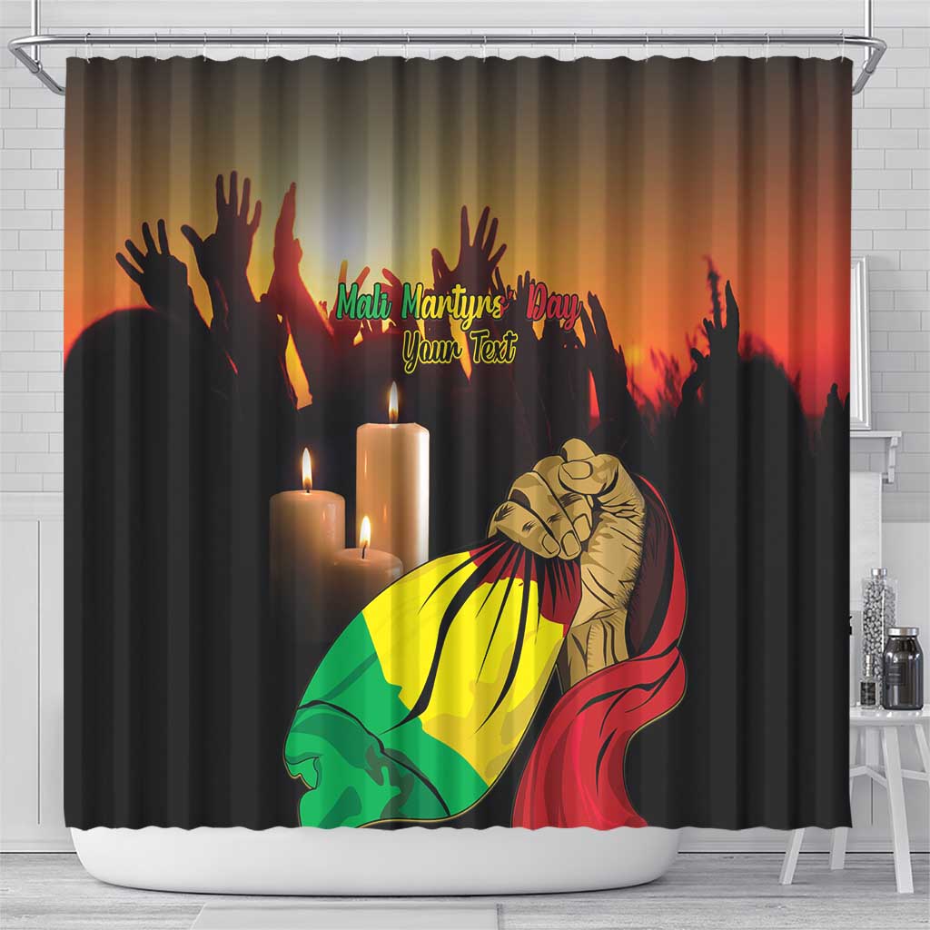 Personalised Mali Martyrs Day Shower Curtain 26 March LT15