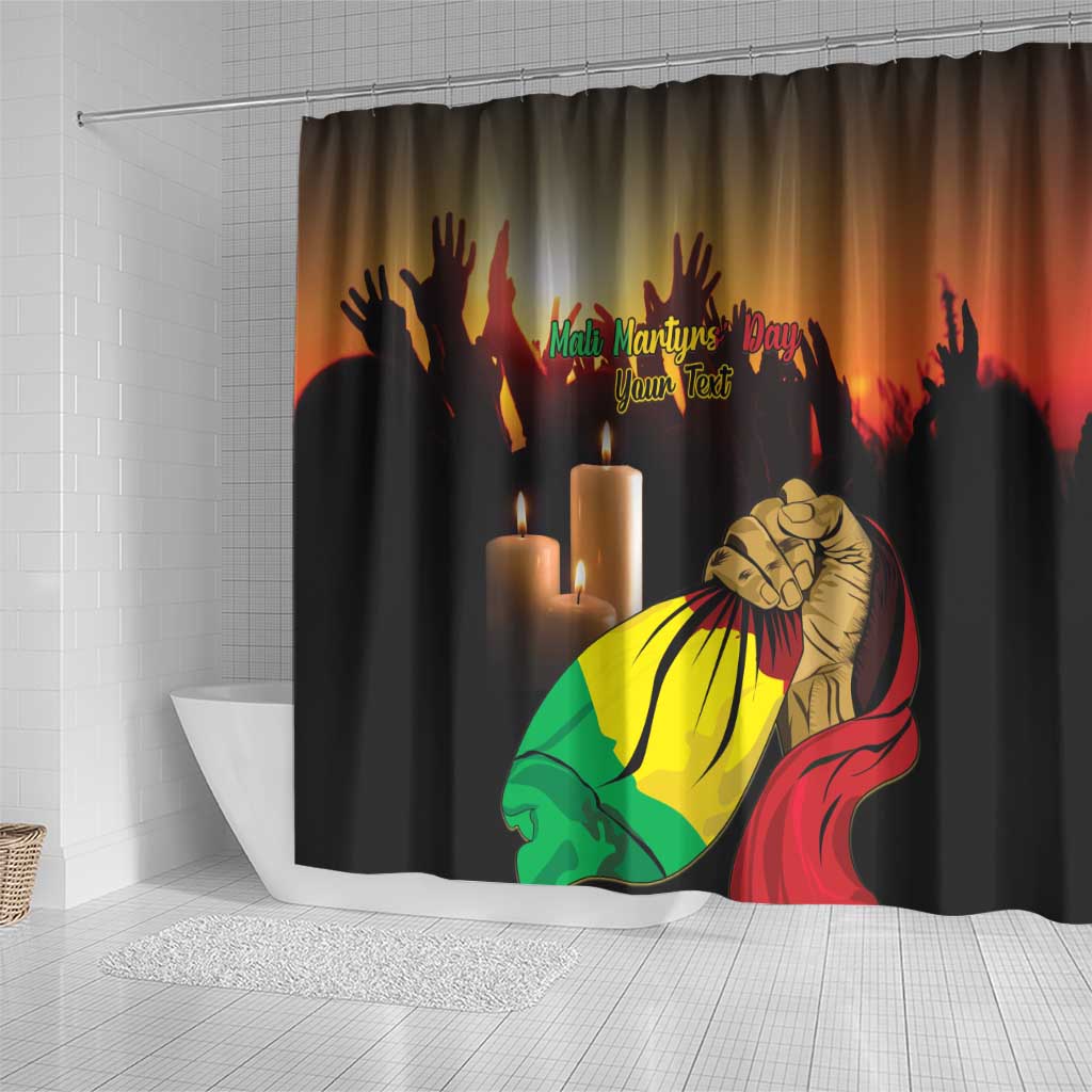 Personalised Mali Martyrs Day Shower Curtain 26 March LT15