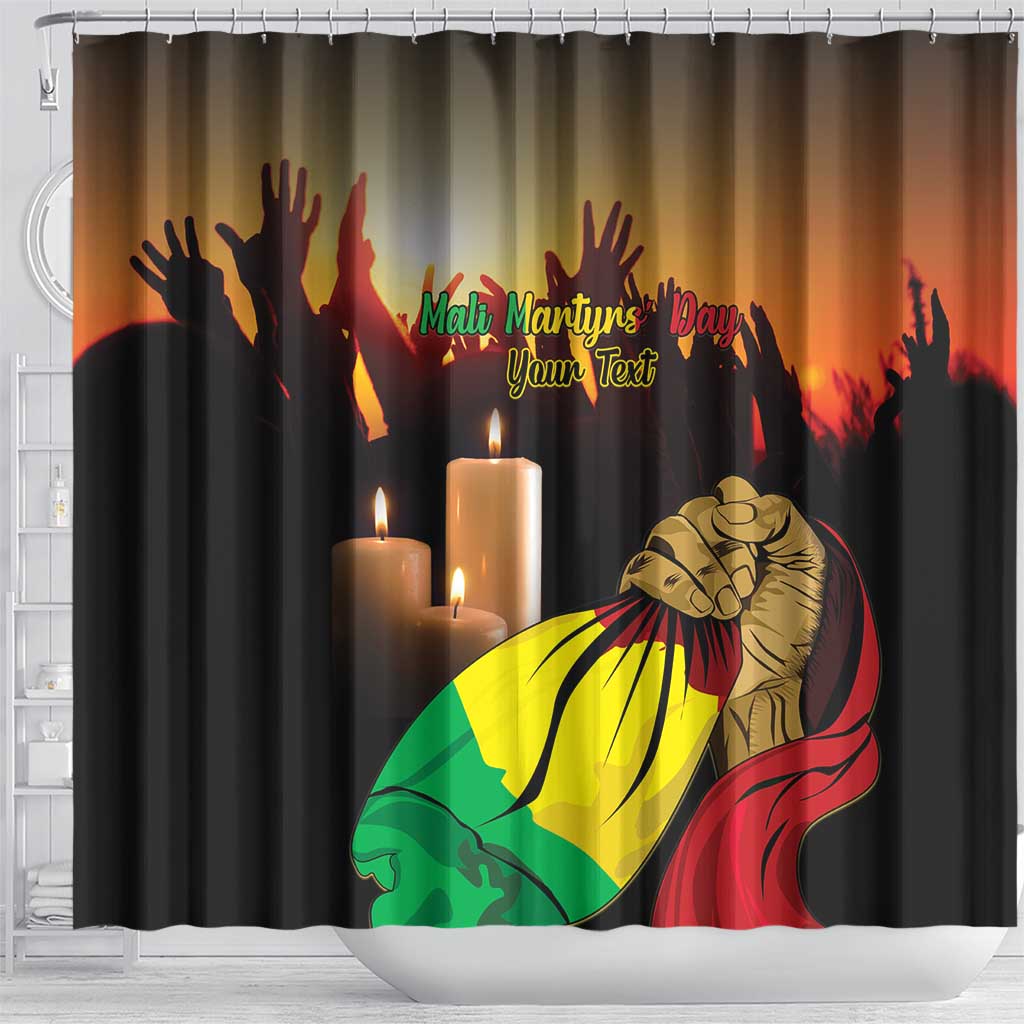 Personalised Mali Martyrs Day Shower Curtain 26 March LT15