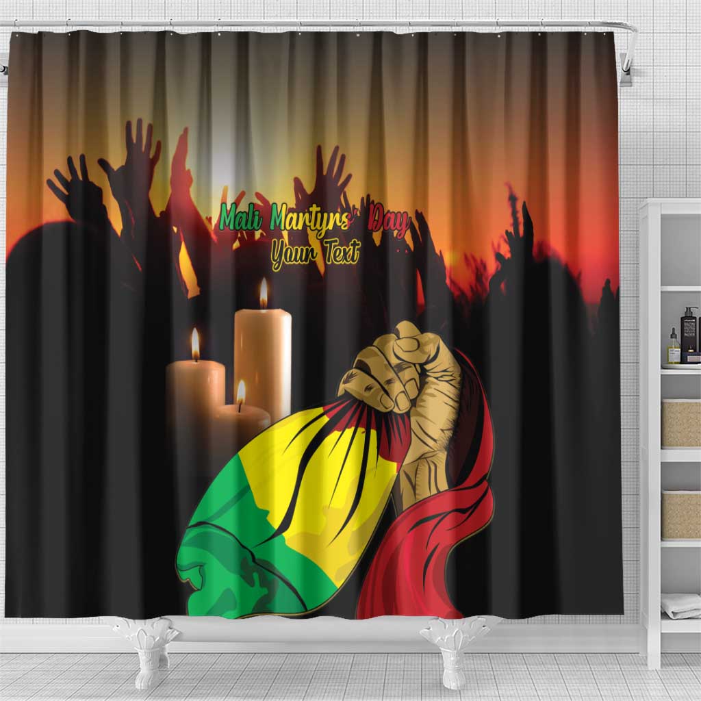 Personalised Mali Martyrs Day Shower Curtain 26 March LT15