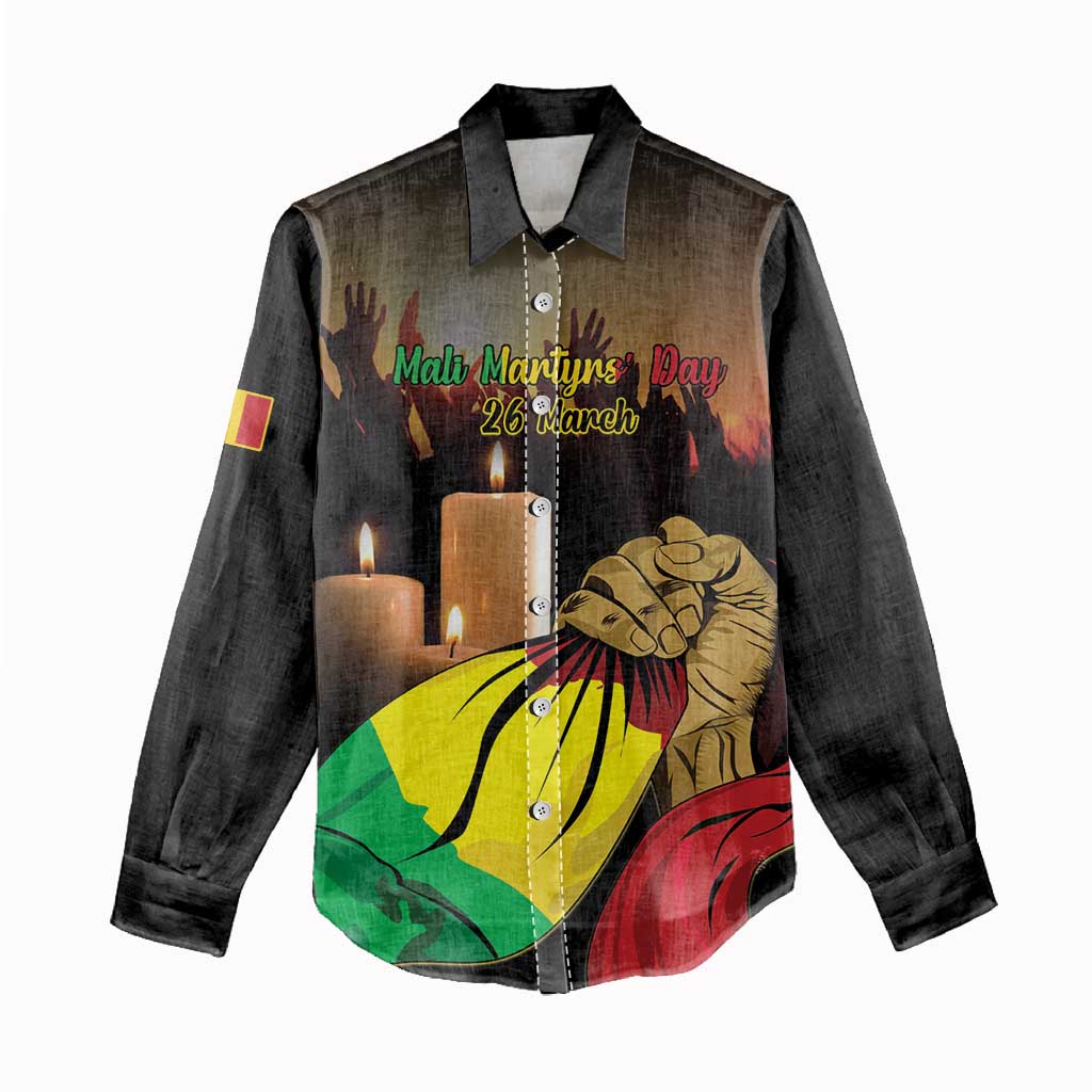 Personalised Proud Mali Martyrs Day In Memory Women Casual Shirt LT15