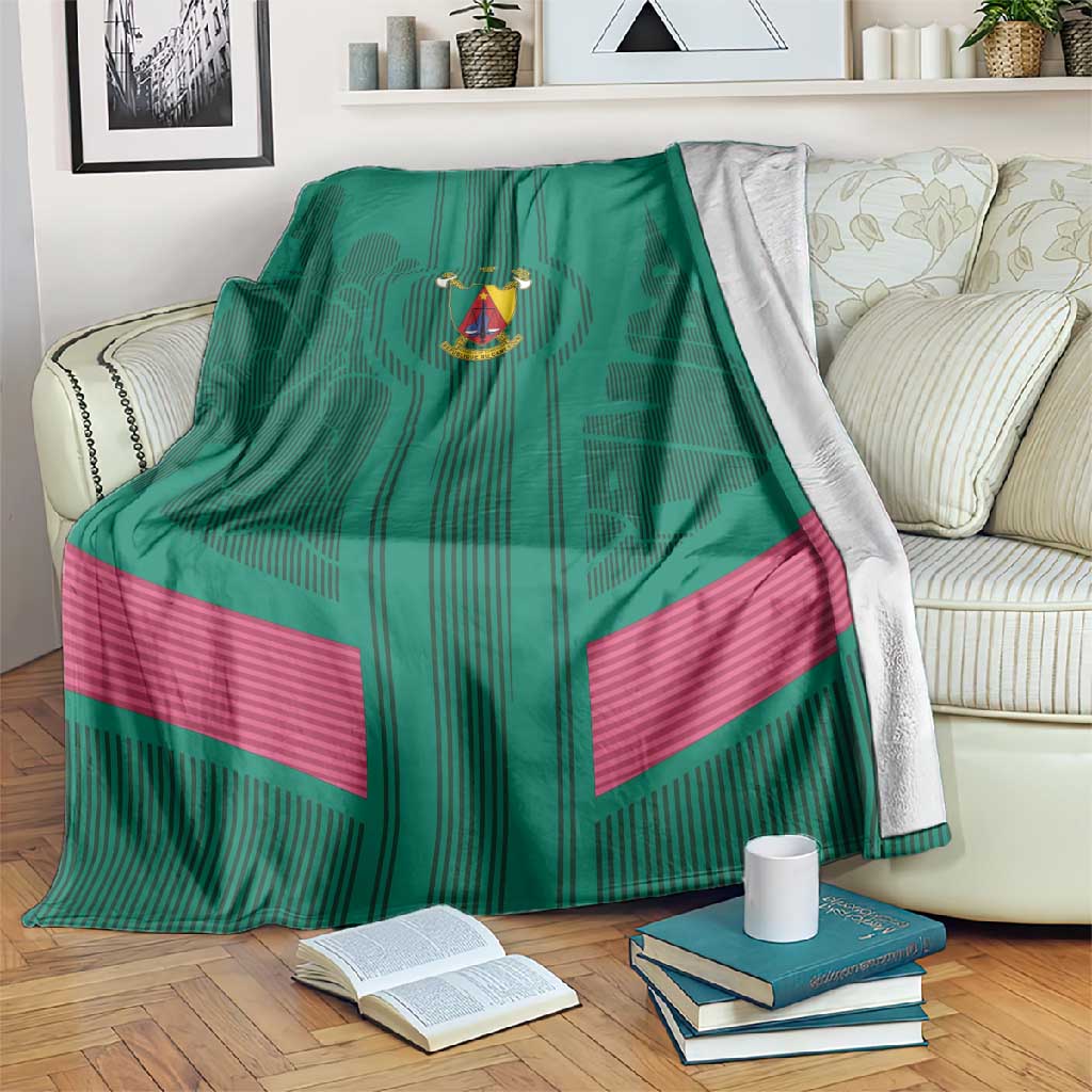 Custom Cameroun Football Blanket Allez les Lions LT15