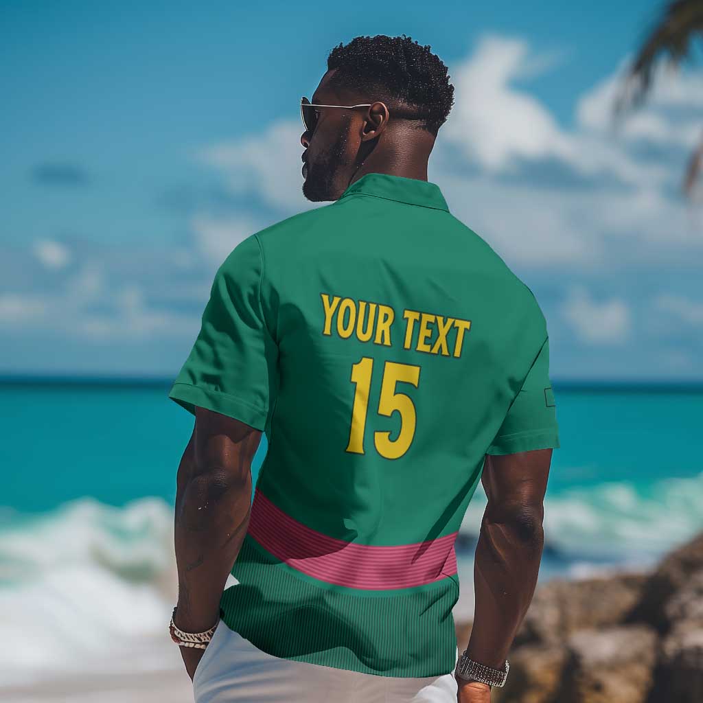 Custom Cameroun Football Hawaiian Shirt Allez les Lions LT15