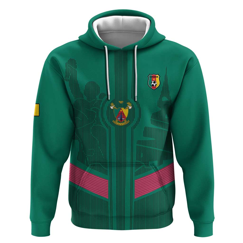Custom Cameroon Football Hoodie Waka Waka - This Time For Africa LT15