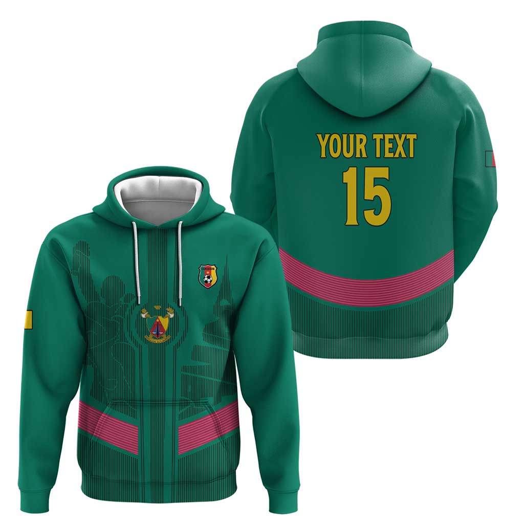 Custom Cameroon Football Hoodie Waka Waka - This Time For Africa LT15