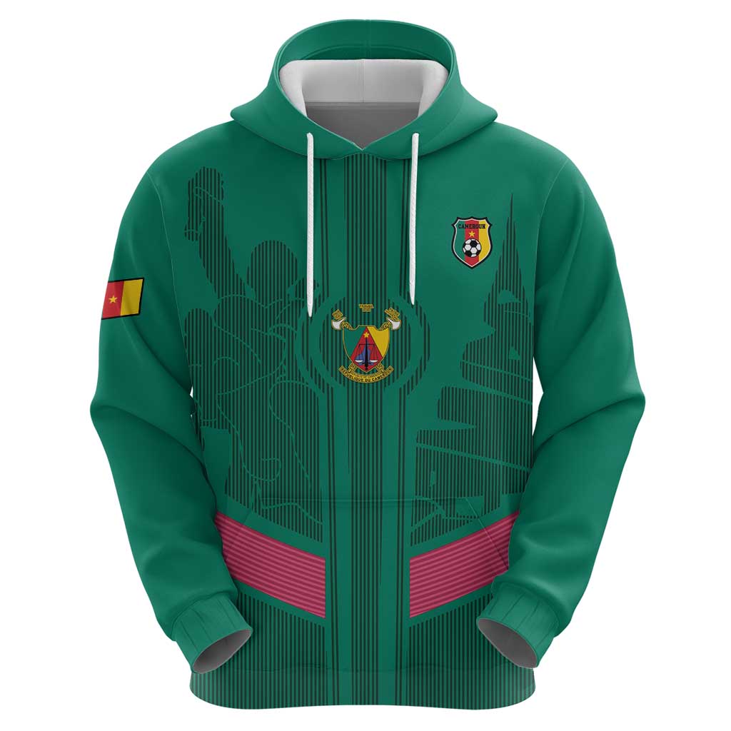 Custom Cameroon Football Hoodie Waka Waka - This Time For Africa LT15