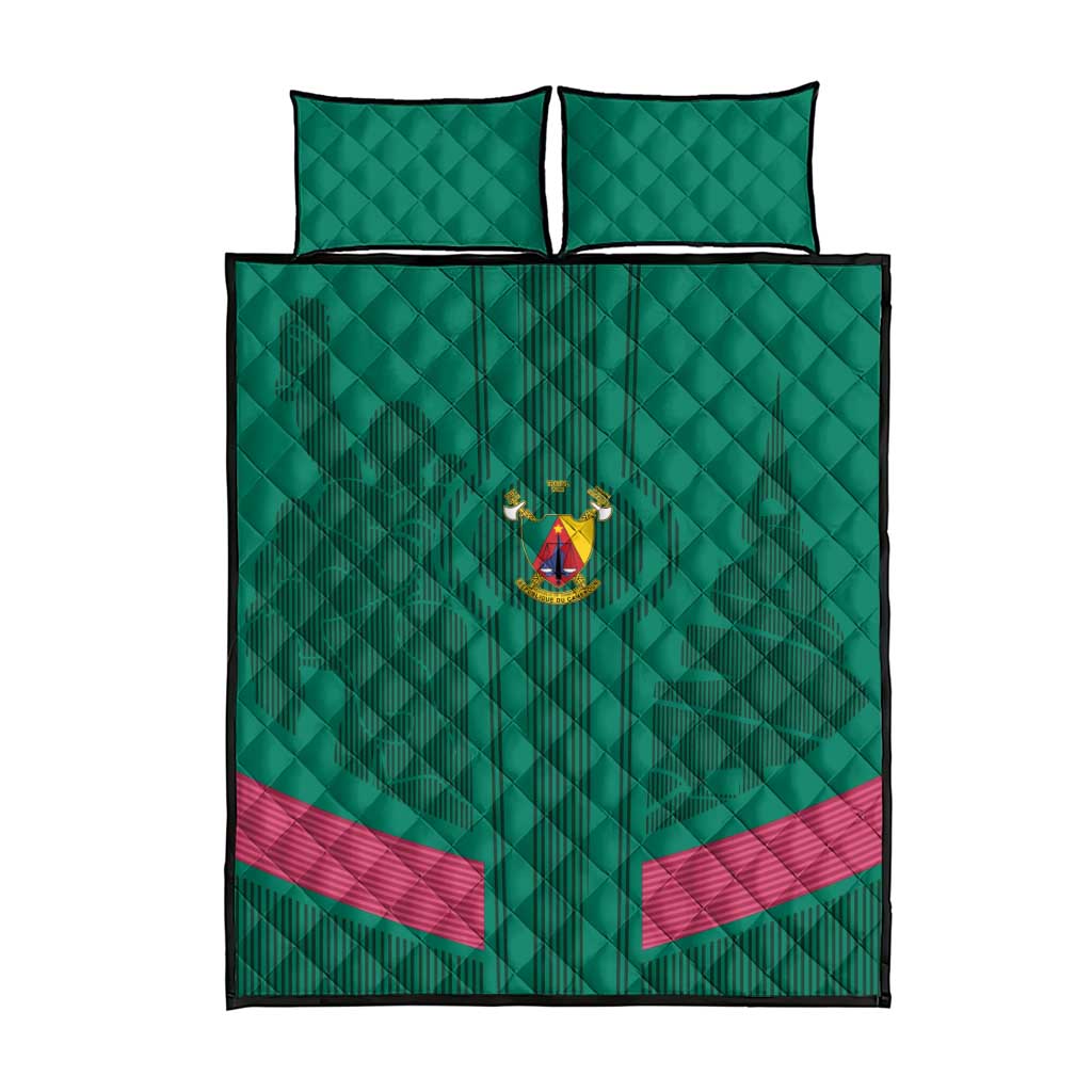 Custom Cameroun Football Quilt Bed Set Allez les Lions LT15