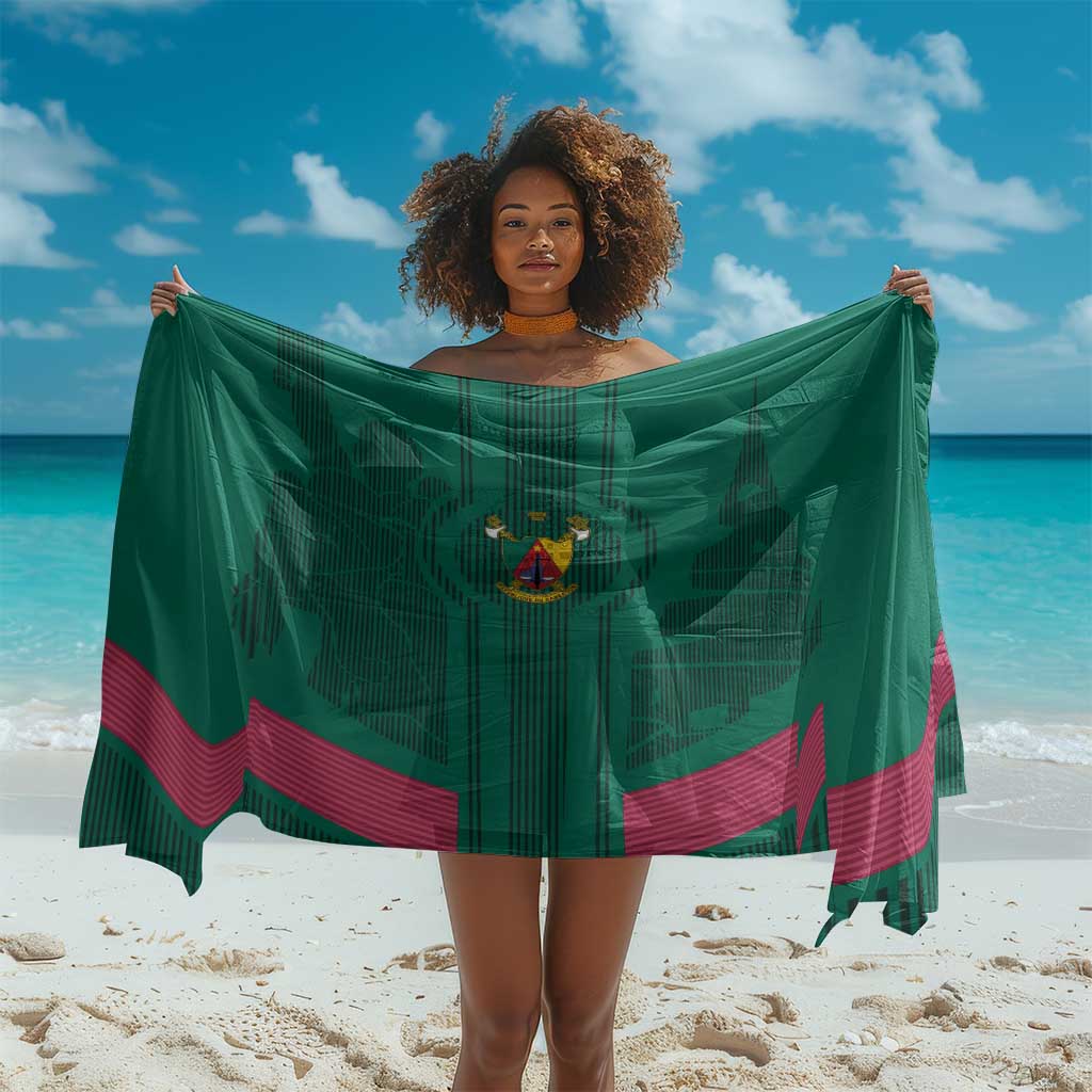 Custom Cameroun Football Sarong Allez les Lions LT15