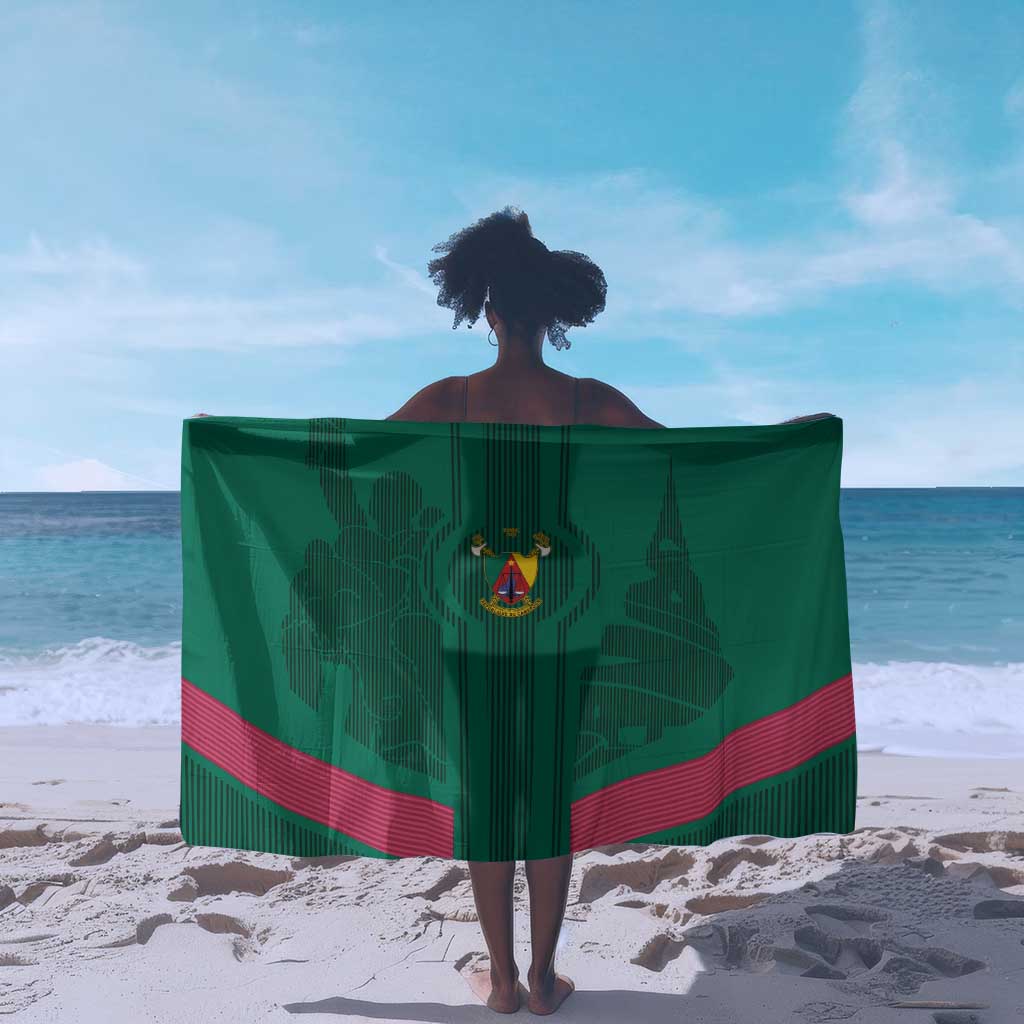 Custom Cameroun Football Sarong Allez les Lions LT15