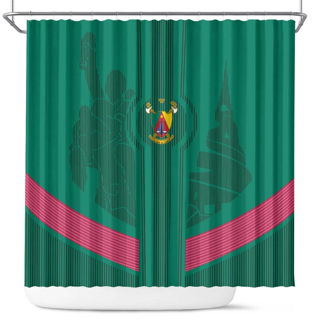 Cameroon Football Shower Curtain Waka Waka - This Time For Africa LT15