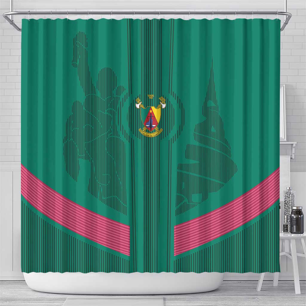 Cameroon Football Shower Curtain Waka Waka - This Time For Africa LT15