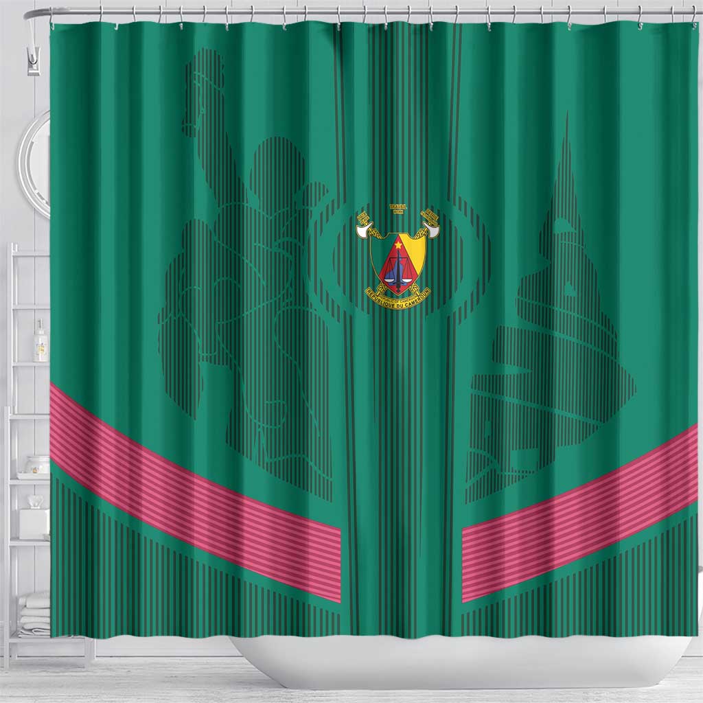 Cameroon Football Shower Curtain Waka Waka - This Time For Africa LT15