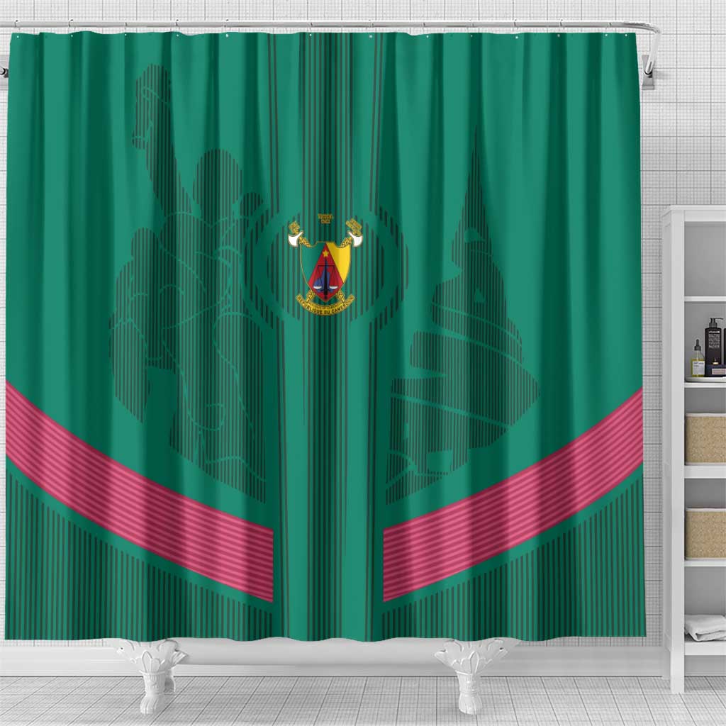 Cameroon Football Shower Curtain Waka Waka - This Time For Africa LT15